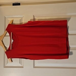 Charter Club Red Shell Sleeveless Sweater Size L